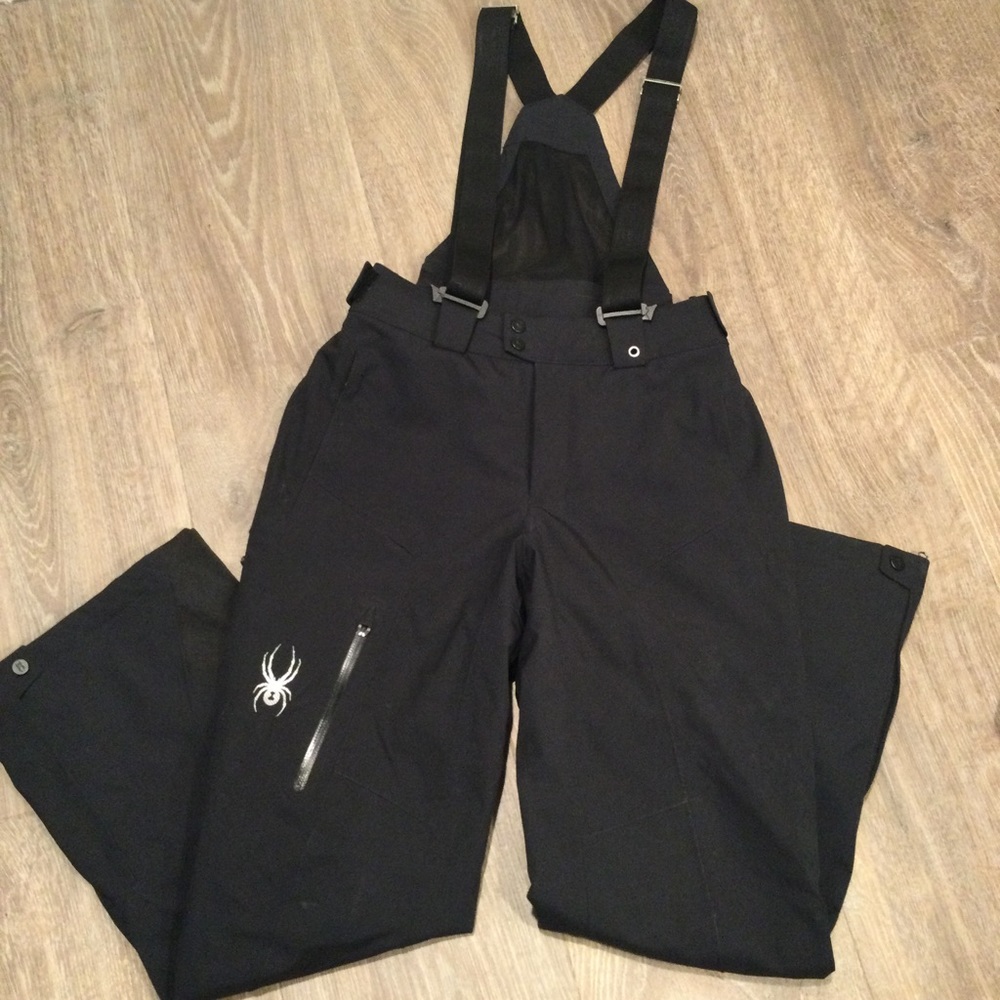 Spyder Ski/snowboard black bib pants S